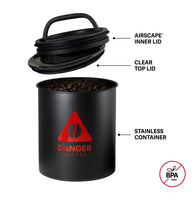 Danger Coffee Airscape® Coffee Canister